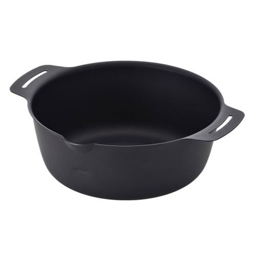 Shimomura Kihan Seamless Tempura Pan, 22cm, Made in Japan, Iron, Gas and Induction Compatible, Dirt-Resistant, Capacity 1.3L, Perfect for Deep Frying