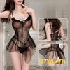 Sexy Lingerie Large Size High Leg Babydoll Leotard Sheer Chest Open Cosplay Erotic Extreme Perforated Adult Women Pervert Erotic Underwear Black Sizes