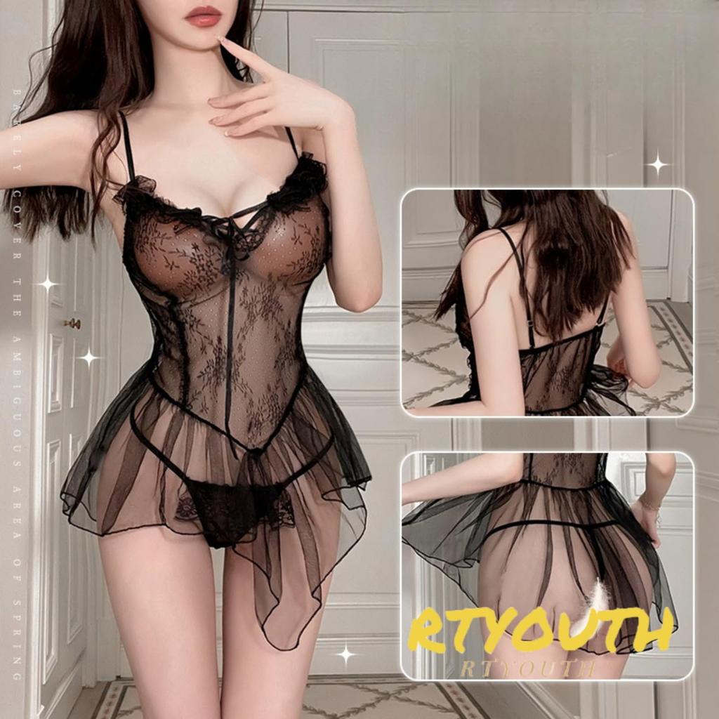 Sexy Lingerie Large Size High Leg Babydoll Leotard Sheer Chest Open Cosplay Erotic Extreme Perforated Adult Women Pervert Erotic Underwear Black Sizes