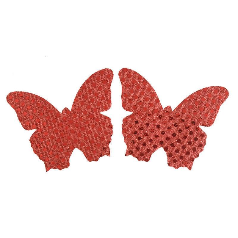 Disposable Breast Patch with Anti Convex Lighting Piece, Anti Fading Patch, Cute Nipple Patch, Butterfly Chest Patch