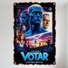 VOTAR: A New World Awaits You James Cameron Movie Poster Metal Tin Sign Vintage Sci-fi Fantasy Decor for Home Bar Man Cave