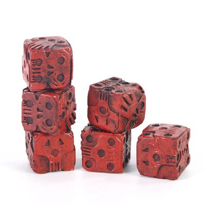 Retro Red Skull Terror Dice D6 Pips 19.6mm for Funny Friend Party Board Game Entertainment