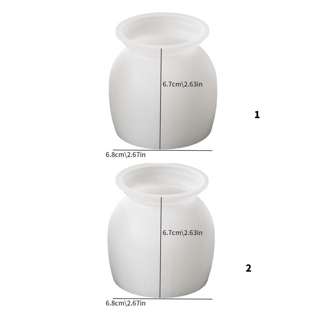 Multipurpose Sturdy Silicone Goblet Candle Holder Mould Set Portable for Resin Plaster Craft Supplies Assorted Sizes