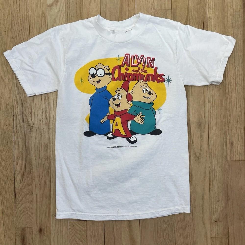 VTG 90s Chipmunks Cartoon T-Shirt Retro Nostalgic ON TREND Unisex T-Shirt XXXXL