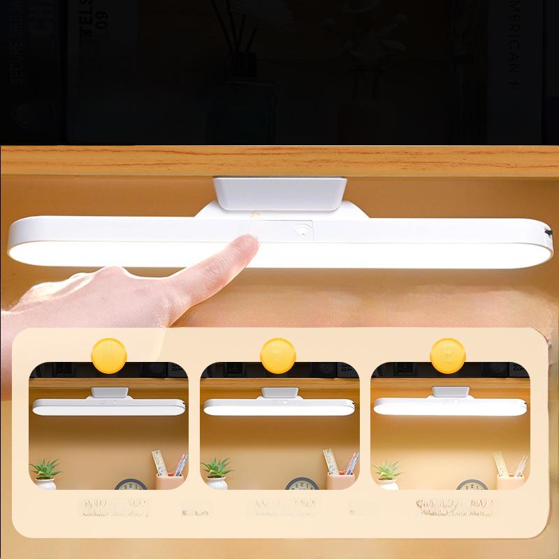 LED Desk Lamp with USB Charging, Eye Protection, Magnetic Suction, Ideal for College Students and Dormitories