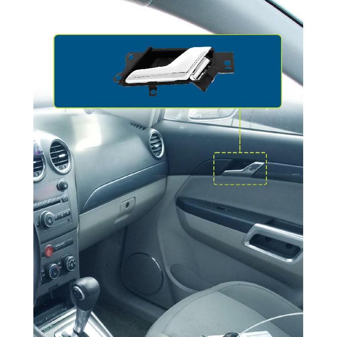 LUJUNTEC Innen Türgriff - Beifahrerseite Rechts, Chrom Direkter Ersatz für 2012-2015 für Chevrolet Captiva Sport, 2008-2010 für Saturn