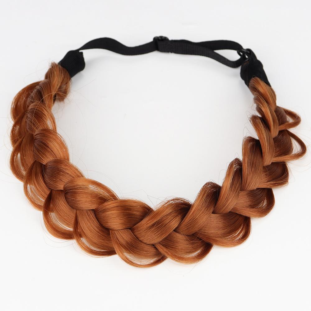 Braided Headbands for Women Synthetic Hair Plaited Braids Elastic Stretch Hairpiece Hair Band Beauty Accessory