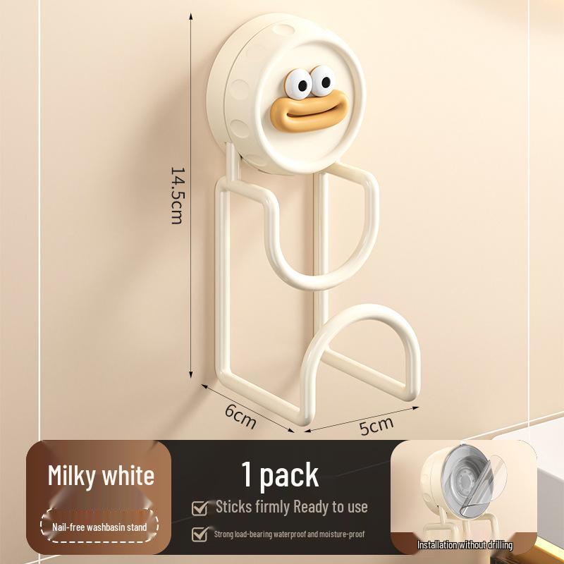 Punch-Free Wall-Mounted Washbasin Hook: Multi-Functional Suction Cup Organizer