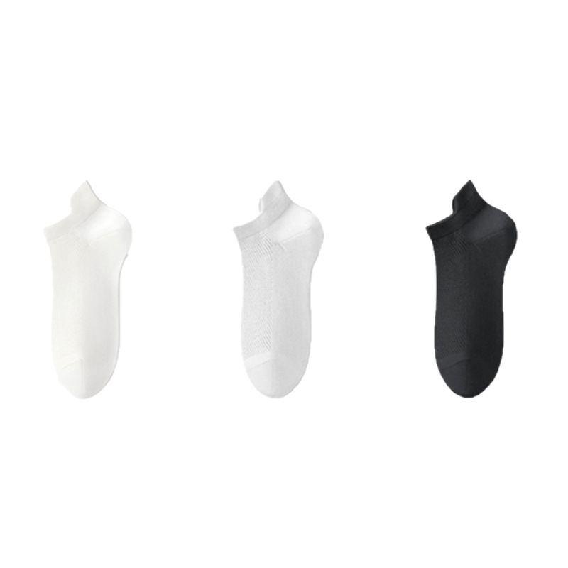 Men's Summer Thin Pure Cotton 7A Antibacterial Scented Breathable Mesh Short Socks