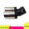 Compatible with Cruze, Focus, New Sail: Silver Slant Mouth Muffler Bend Pipe Tailpipe - 704c.