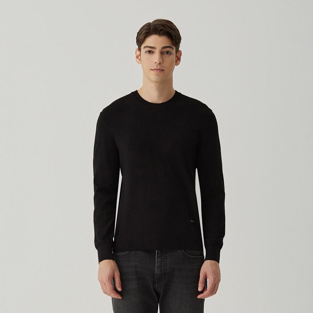FERRAROMILANO Basic Round Knit Black (Am0Erd30139)