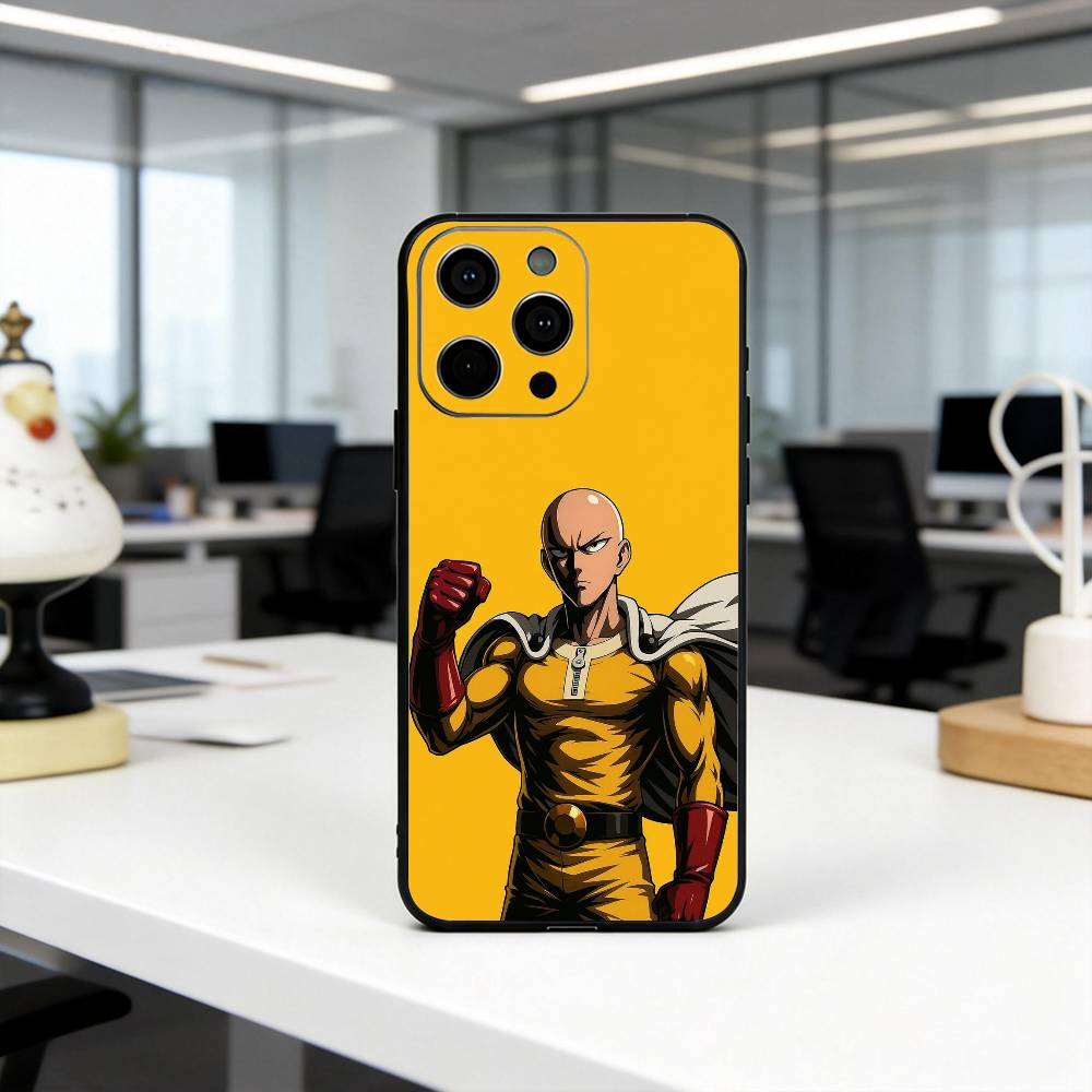 Cool power O-One P-Punchs Man-opm Phone Case Silicone Soft For IPhone 17 16 15 14 13 12 11 X XR Plus Pro Max Plus