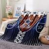 1Pc Cowboys Football Print Flannel Blanket, High quality Comfortable for All Seasons, Home Decor, Warmth and Comfort, Perfect for Gifts
