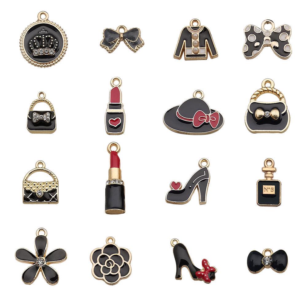 Five-Pointed Star Rhinestone Pearl Resin Hairpin DIY Accessory