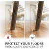 Chair Leg Protectors Round Square Felt Pads for Hardwood Floor Protector Non Slip Furniture Sofa Bed Table Chair Leg Cover Caps
