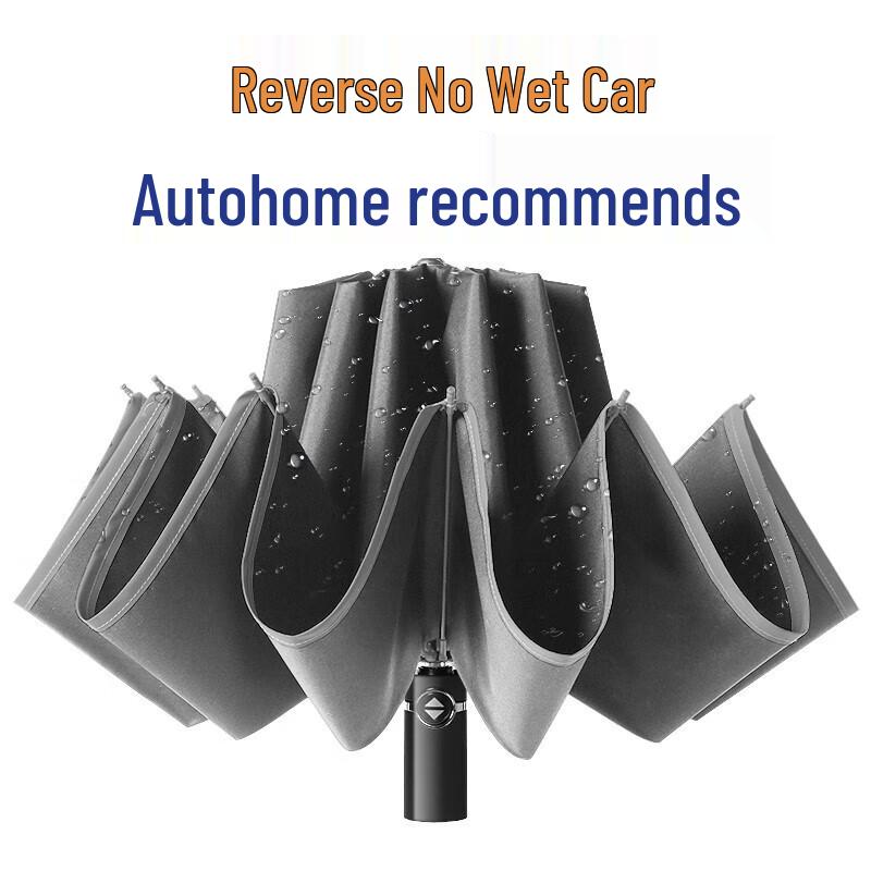 Maydu Automatic Reverse Tri-fold Windproof Umbrella