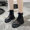 Women's Platform Martin Boots Summer New Style Large Size Mesh Hollow Out Ankle Boots
