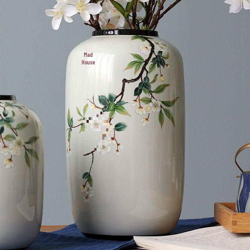 Antique-Style Chinese Ceramic Vase for Floral Display
