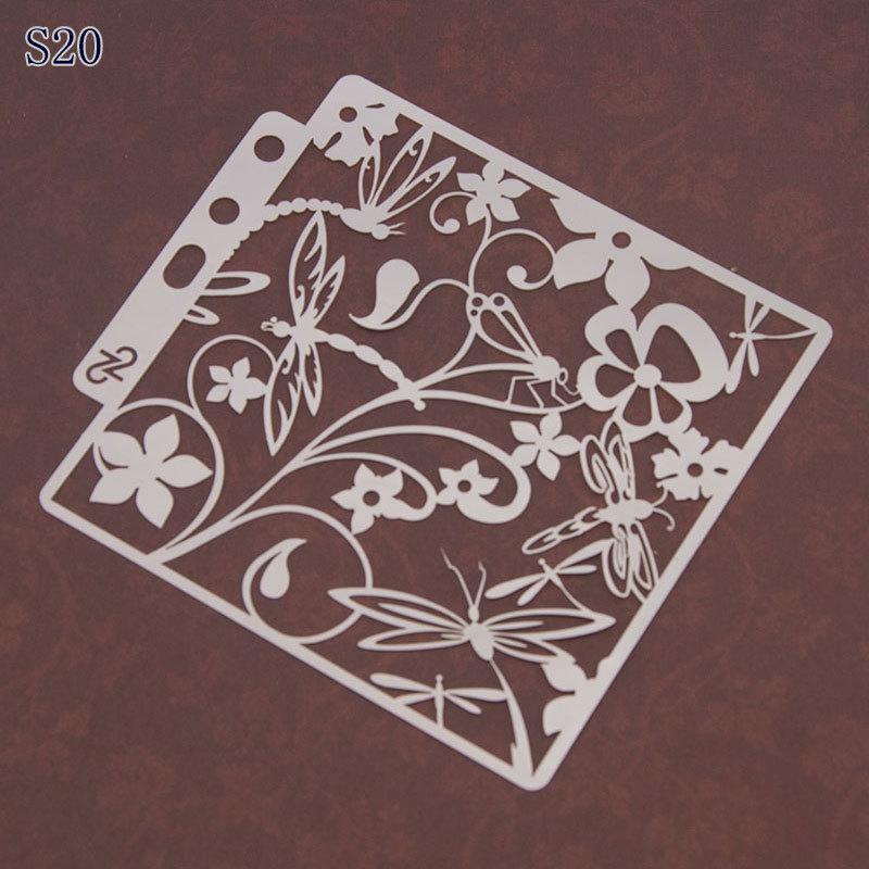 Creative Aperture Stencil: Multifunctional Mask for Spraying and Decoration for Drawing Decorating Coffee and Cakes