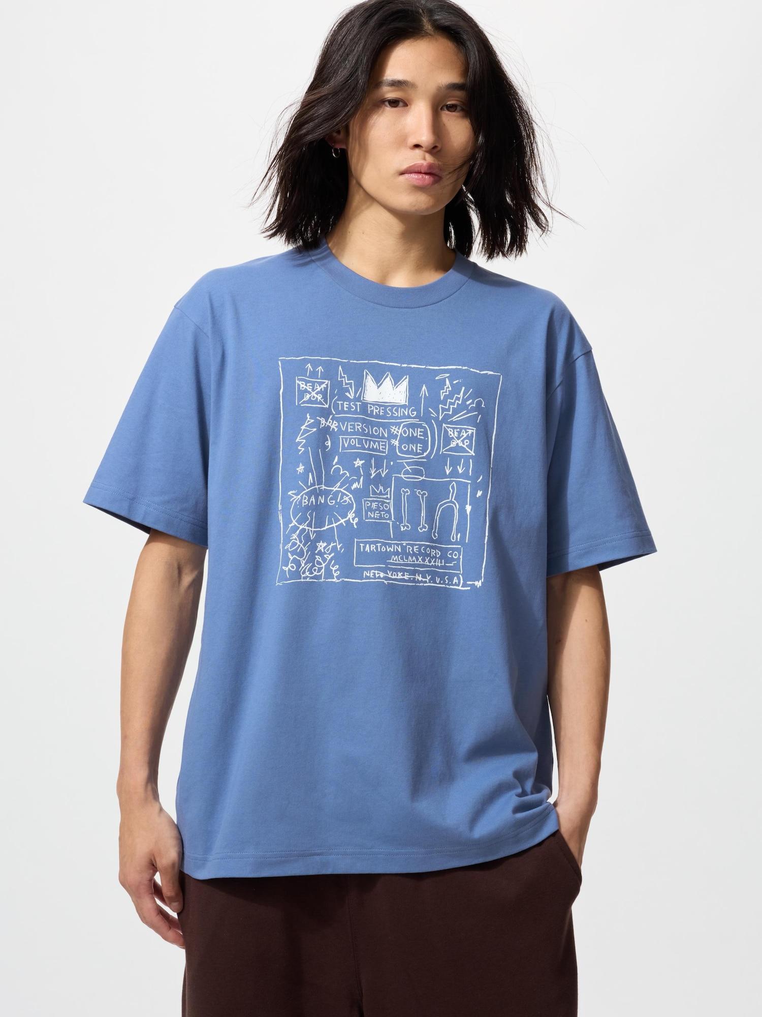 

Uniqlo Ny Pop ArT UT Графическая футболка с коротким рукавом basquiaT 64 BLUE/UNISEX XL