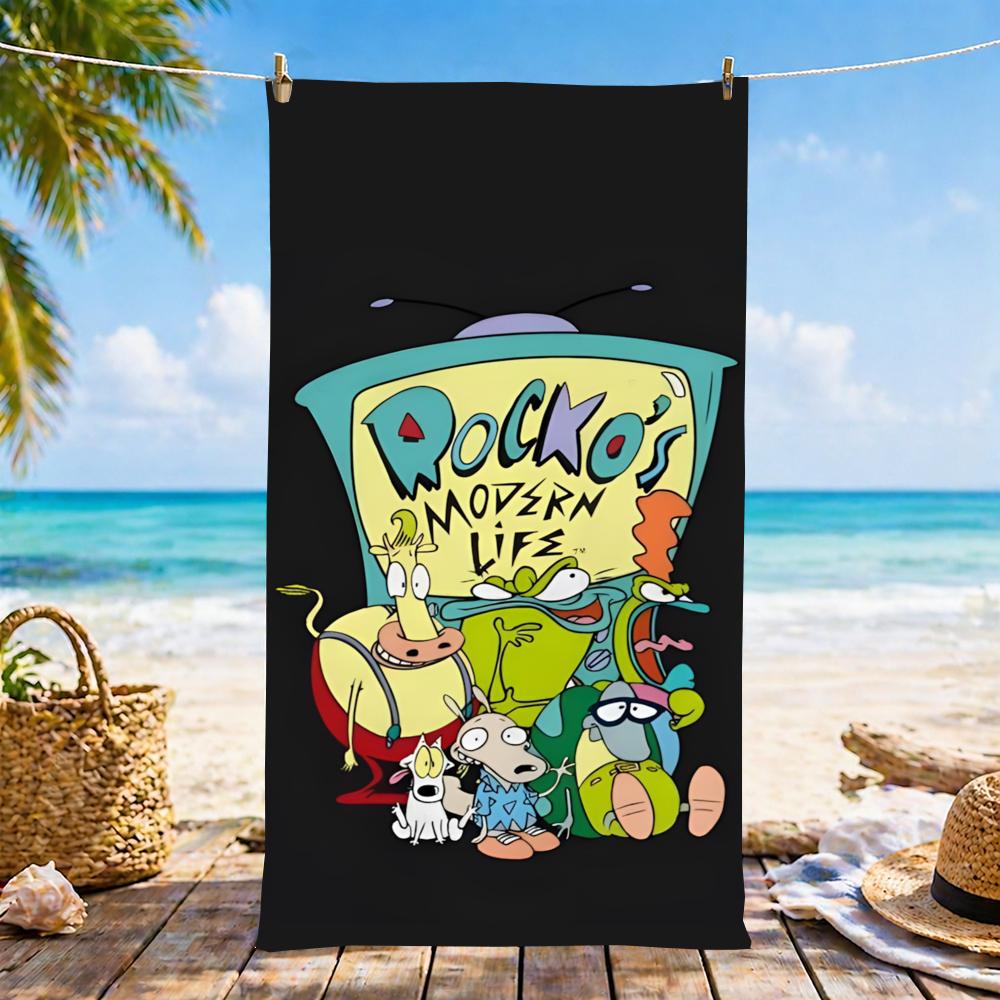 A-Aaahh!!! Real Monsters-S Towel Microfiber Beach Towel, Quick-Dry, Sand-Free, Ultra-Fine Fiber, Super Soft.
