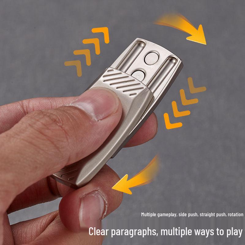 PaPa Coin Metal Spinner: Sound Wave Hand Ring Decompression Toy