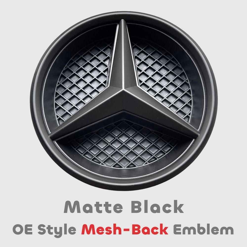 

Front Grille Star Logo 3D Mirror Emblem With LED Lighting Chrome Silver Glossy Matte Black For Mercedes Benz E-Class W213 16-20