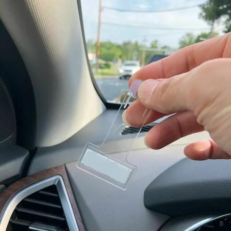 Car Parking Ticket Clip Fastener Permit Card Bill Holder Cars Window Windscreen Glass Clips Stickers Automotive Accessories