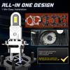 2PCS Turbo H4 LED Headlight CANBUS H7 H11 9005 9006 60000LM Mini Lamp 1:1 5570 CSP Wireless Car LED with Fan Plug and Play 6000K