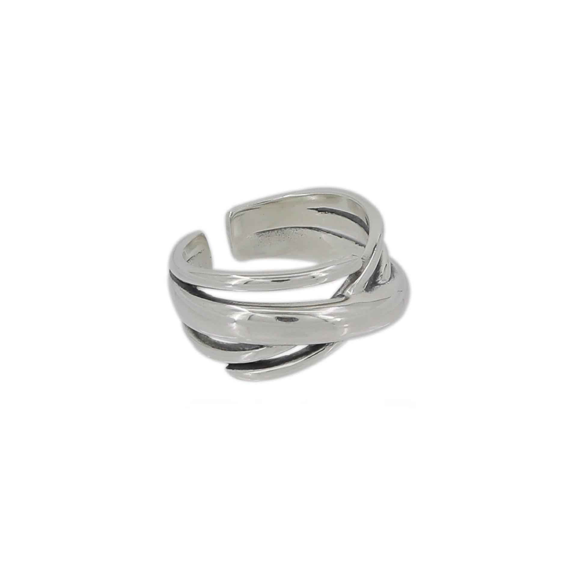 Retro Geometric Adjustable Ring - Versatile, Popular Hip Hop Style for Women Open Adjustable