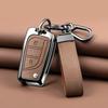 Zinc Alloy Leather Car Key Case For Toyota Auris Corolla Avensis Verso Yaris Aygo Scion Tc Im Camry Rav4 Forturner Hilux Key Fob