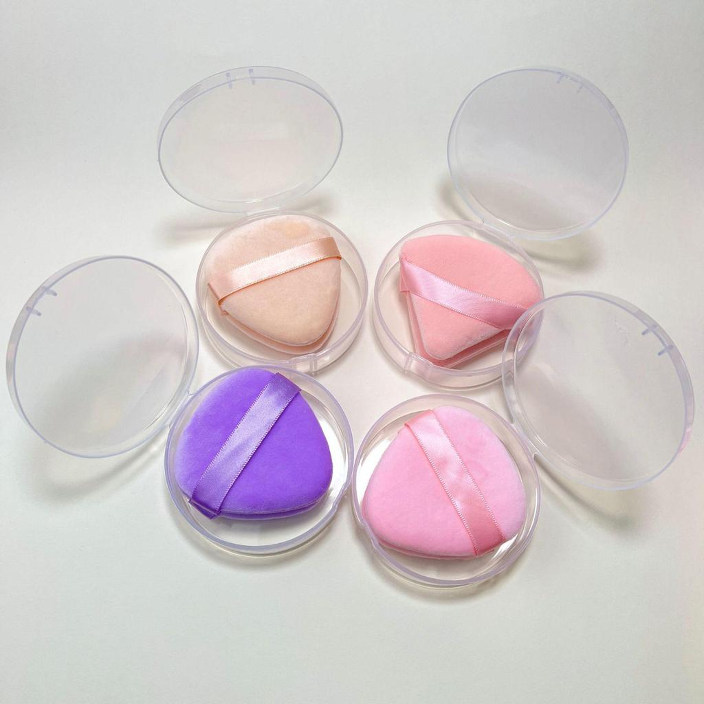 Triangular Super Soft Setting Powder Puff Flocked Sponge