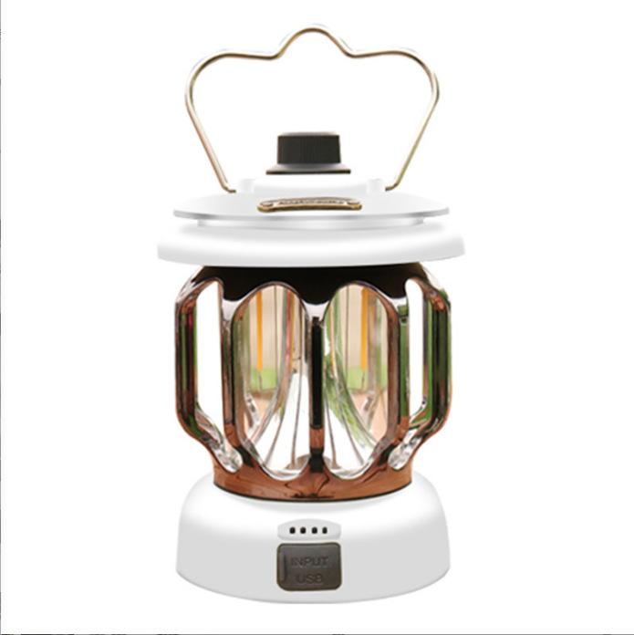New Led Retro Outdoor Camping Lantern White Ultra-Long Life Battery Charging Tent Gift Canopy Camping Camp Barn Lantern