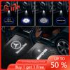 FA92pcs Car Door Badge Wireless HD Projector Lamp Welcome LED Light Stickers For Mercedes Benz C350 C180 C200 C250 C300 C Class W20