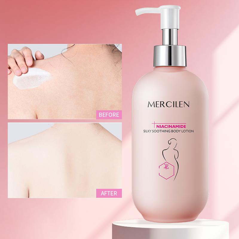 MERCILEN Niacinamide Silky and Soothing Body Lotion 250g Brightening and Moisturizing Body Lotion