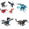 Pvc Dragon Figurine Western Mythology Models Ice Dragon Steel Dragon Desktop Decor