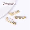 5 Stück 14K Gold Plated Broschenclip Basisstifte Broschenstift Basis Broschenfassungen Leere Basis Für DIY Schmuckherstellung Zubehör