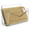 Lightweight Mail Holder Rack Acrylic Envelope and Bill Sorter File and Letter Holder  School