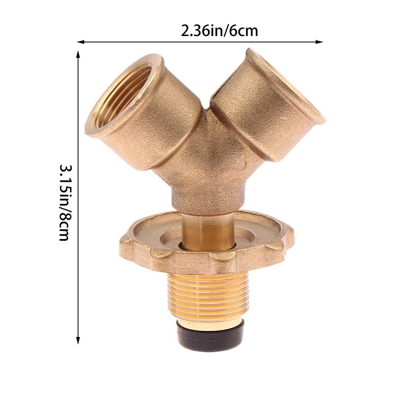 Gas Burner Heater Cylinder Connection Port Y Splitter Three Way Valve One Two Way Lpg Furnace Gas Storage Tank On Off Valve