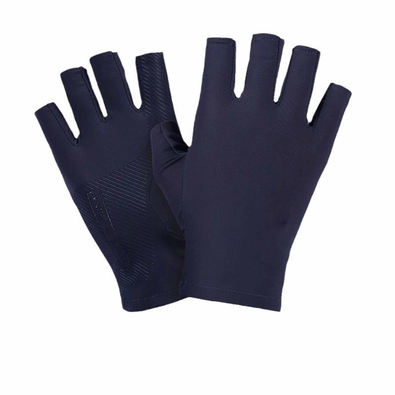 

Ice Silk Halffinger Cycling Anti Slip Gloves for Men and Women Summer Outdoor Sports Fitness Driving Fishing Highelastic