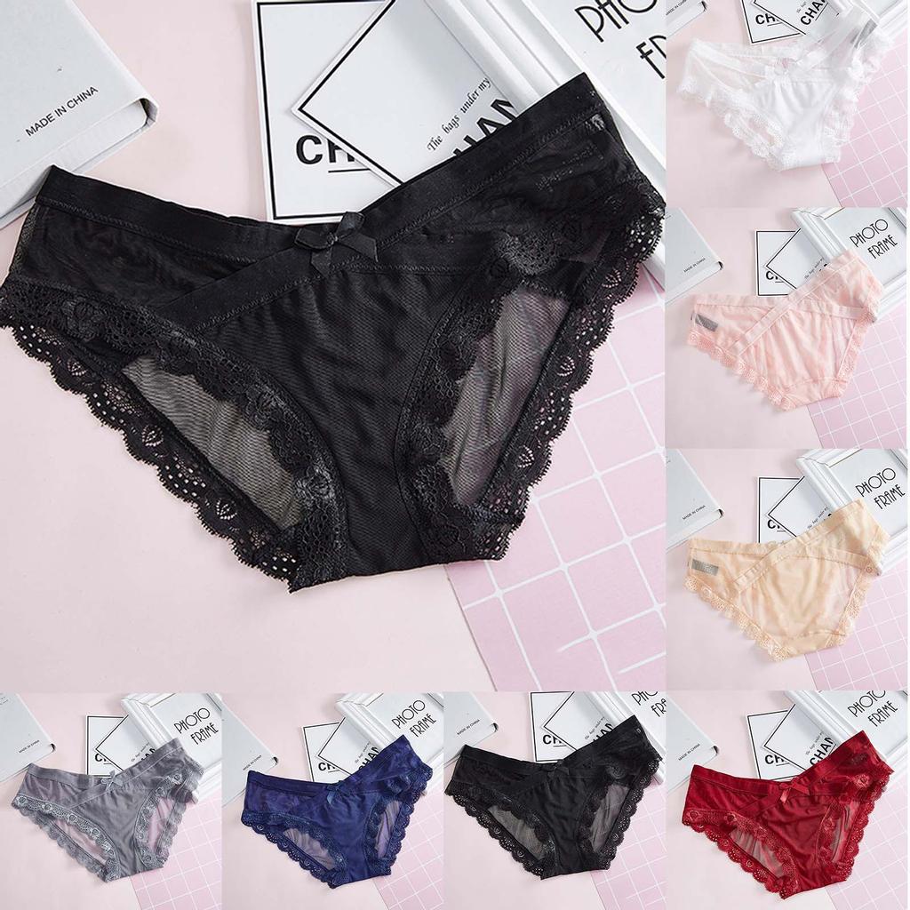 Thin As A Cicada-wing Mesh Low-waist Cross-belt Ladies Panties