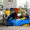 Mecha Armor Robotic Design Blanket Flannel Blanket for bed, sofa, Camping, Hiking, Picnic Essentials, gift for family Fan gifts
