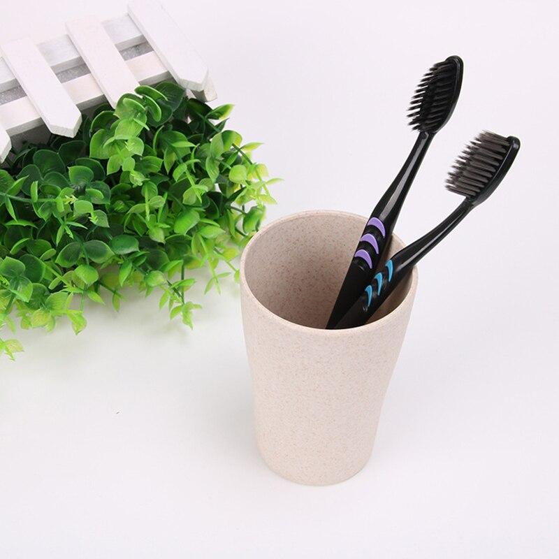 10pcs/set Adults Bamboo Charcoal Toothbrush Home Pack Super Soft Hair Toothbrush