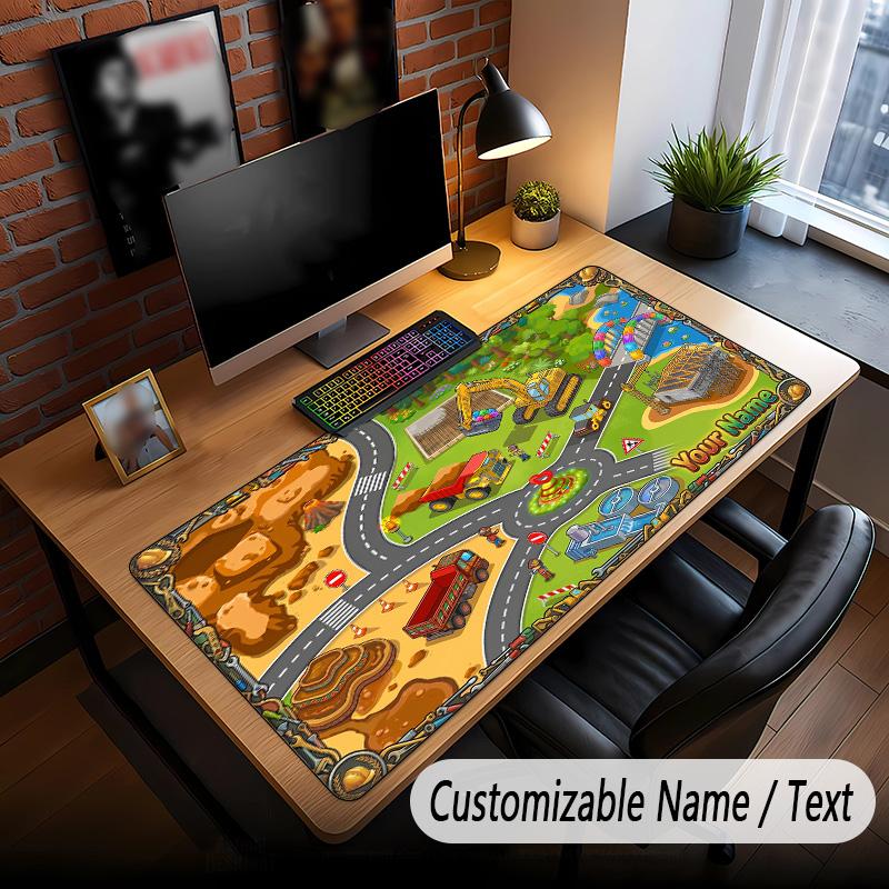 Fantasy Adventure Theme Custom Mouse Pad Personalized With Name Text Customized Desk Mat For Office Home Decor
