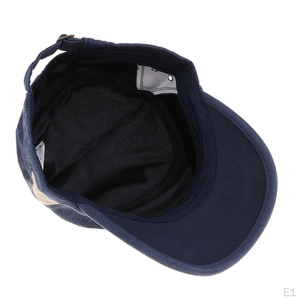 Men Women Casual Adjustable Plain Cadet Baseball Cap , Deep Blue Style 1, As Described