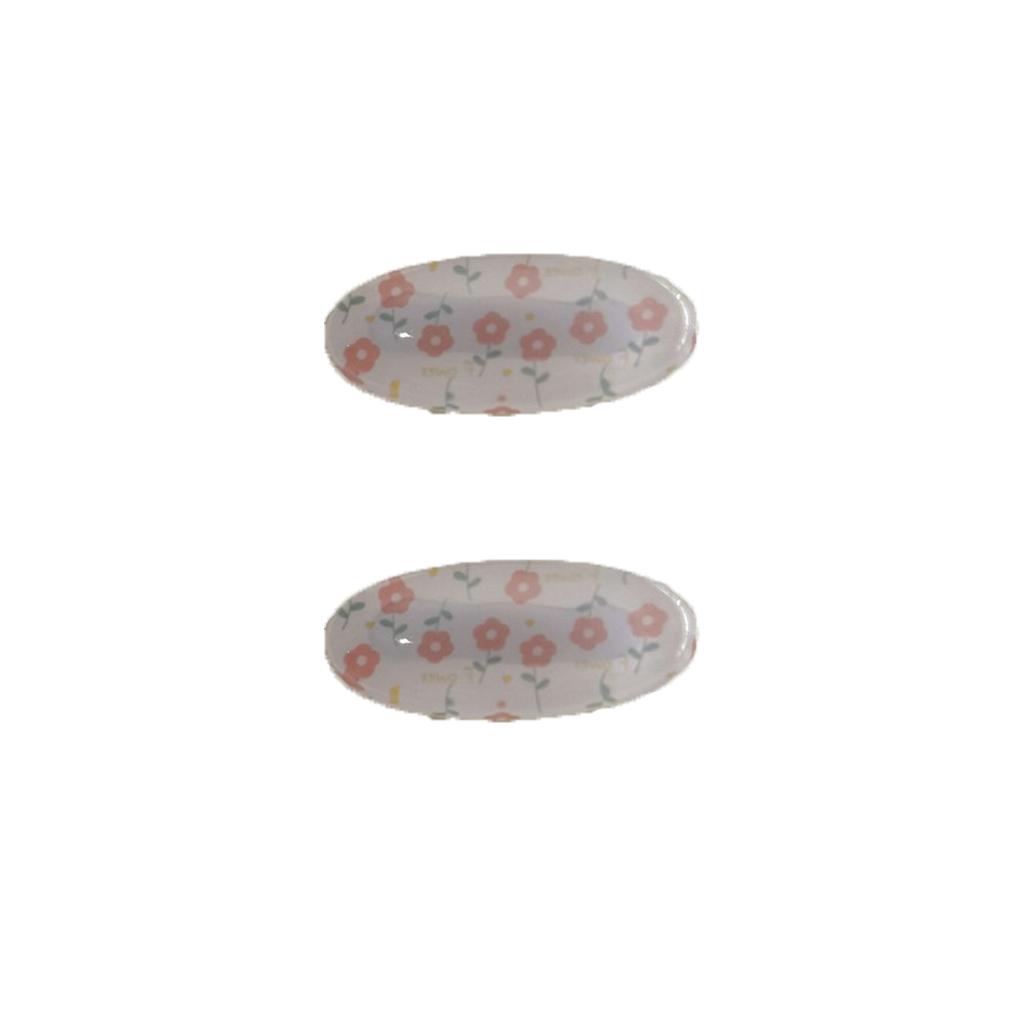 Korean Floral Hair Clip Women Fresh Cute Oval Duckbill Clip Versatile Side Clip Hair Accessories