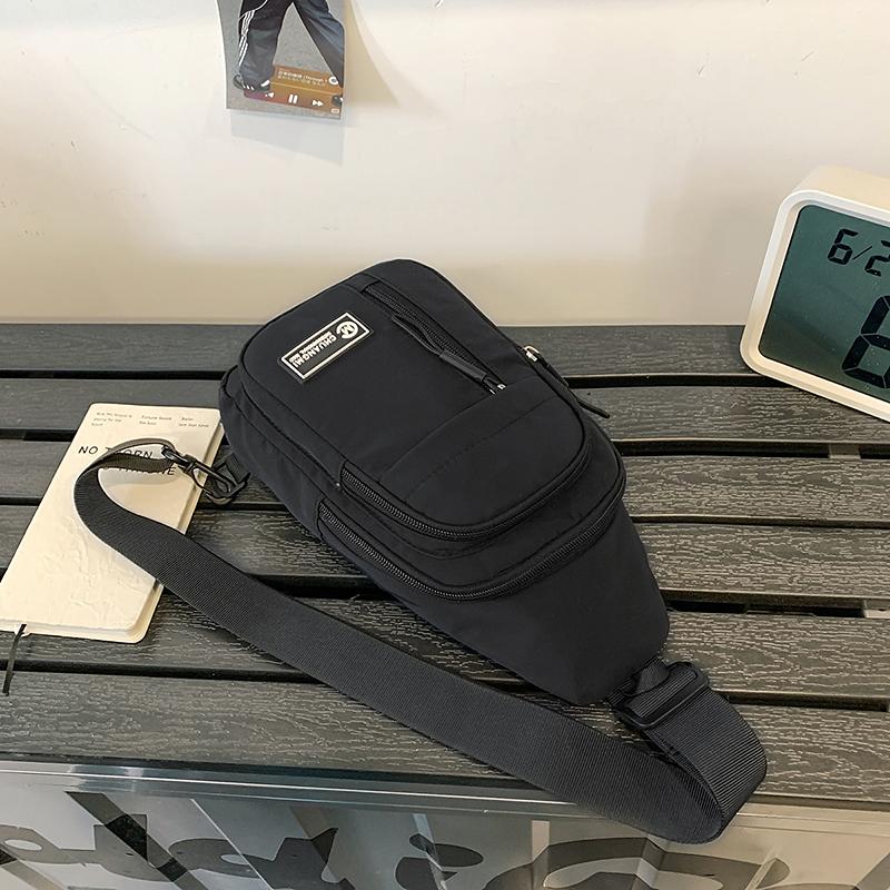 Chest Bag Lightweight Student Crossbody Bag Outdoor Riding Multifunctional Waist Bag Multi-Compartment Mobile Phone Bag