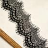 Black White Color Lace Fabric Trim 3 Yards Length Knitted Lace Fabric  For DIY Dress