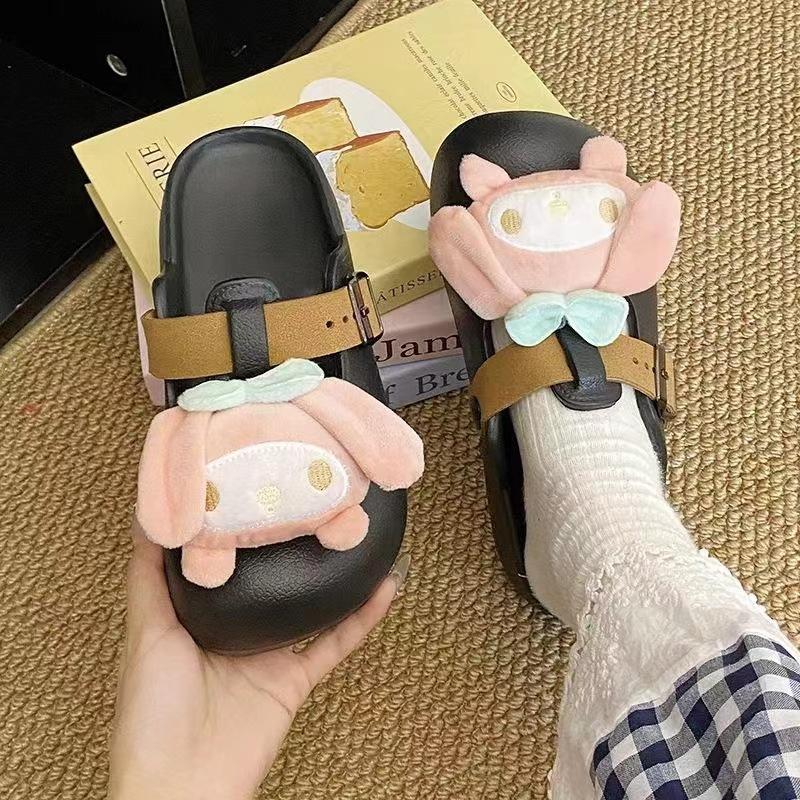 Yugui Dog Wears Bag Head Slippers In Early Autumn, Versatile, Soft, Trimmed Hook, Comfortable, Flat Bottom and Half Drag