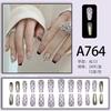 24 teile/schachtel Schnelle Nägel Verschiedene Schmetterling 3D Blumen Einfache Nail art Aufkleber Tragbare DIY Fertige Künstliche Nägel